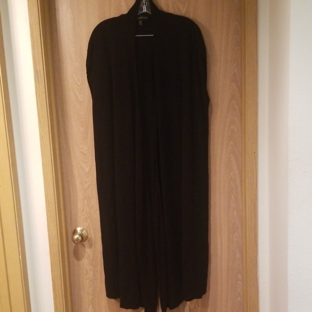 Lane Bryant black sweater duster